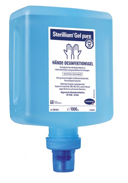 Sterillium Gel pure CleanSafe 1.000 ml - Händedesinfektionsmittel - begrenzt viruzid