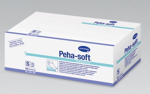 Latex-Handschuhe Peha-soft powderfree - puderfrei - VE 100 Stück