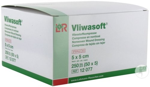 Vliwasoft - Kompressen - steril 5 x 5 cm VE 50 Stück