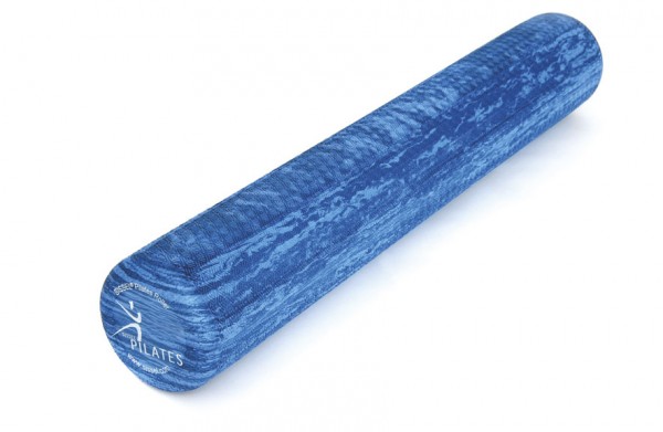 Pilates Roller Soft - Ø 15 cm - 90 cm lang - blau-marmoriert
