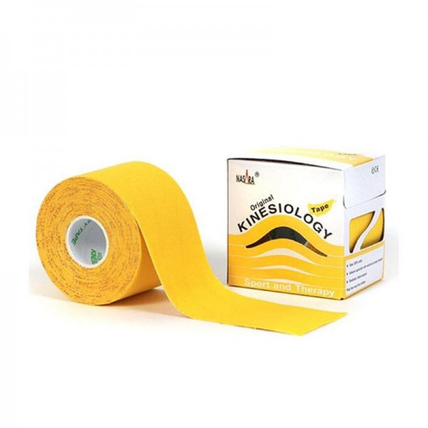 Kinesiology Tape Nasara Turmalin - gelb - 5 m x 5 cm