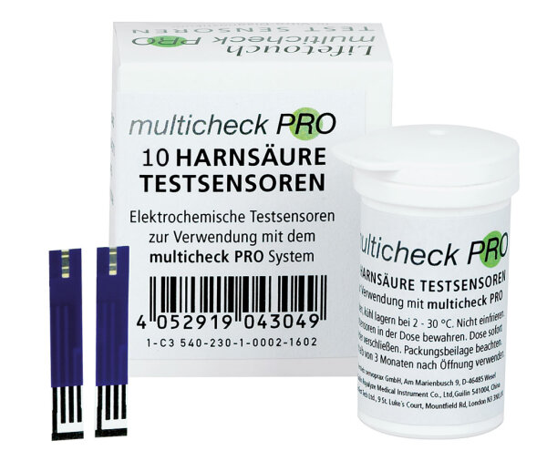 Lifetouch Multicheck PRO Harnsäure-Sensoren 10 Stück