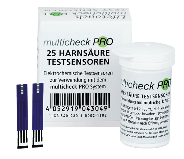 Lifetouch Multicheck PLUS Harnsäure-Sensoren 25 Stück