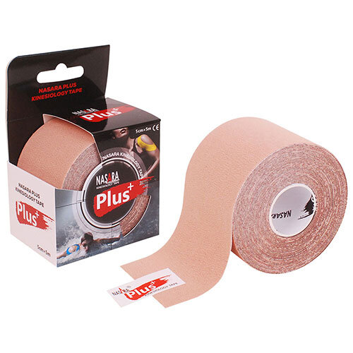 Kinesiology Tape Nasara Plus+ 5 m x 5,0 cm  Beige