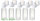 Airless-Dispenser - transparent 50 ml 5 Stück