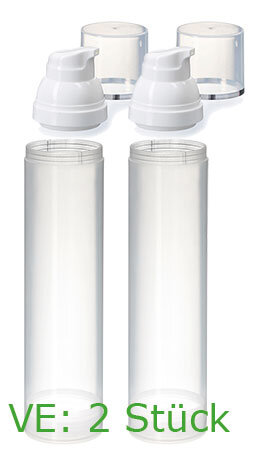 Airless-Dispenser - transparent 100 ml 2 Stück