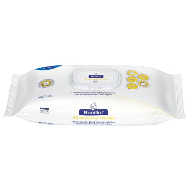 Bacillol 30 Sensitive Tissues XXL - 40 Tücher (Bode)
