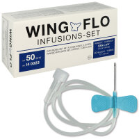 Wing-Flo Perfusionsbestecke 23G,0,6x19 mm blau  50...