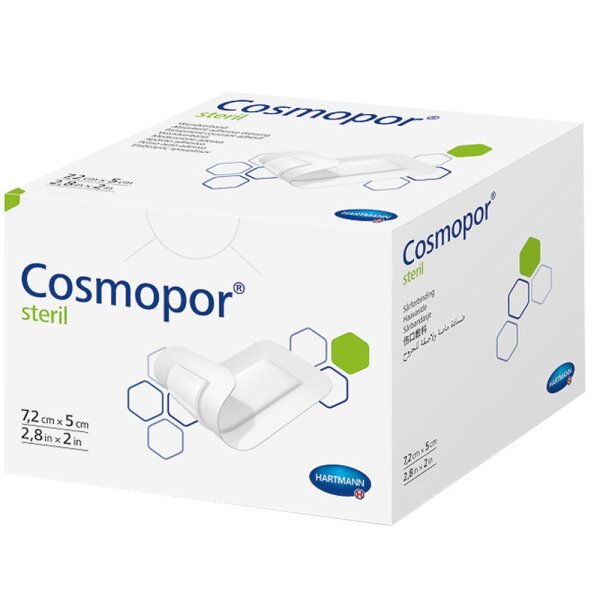 Wundschnellverbände - Cosmopor Steril - 7,2 x 5 cm 50 St.
