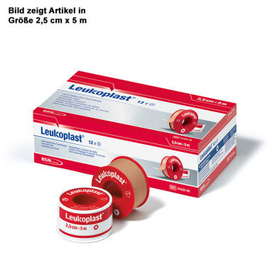 Fixierplaster Leukoplast 2,5 cm x 5 m hautfarben
