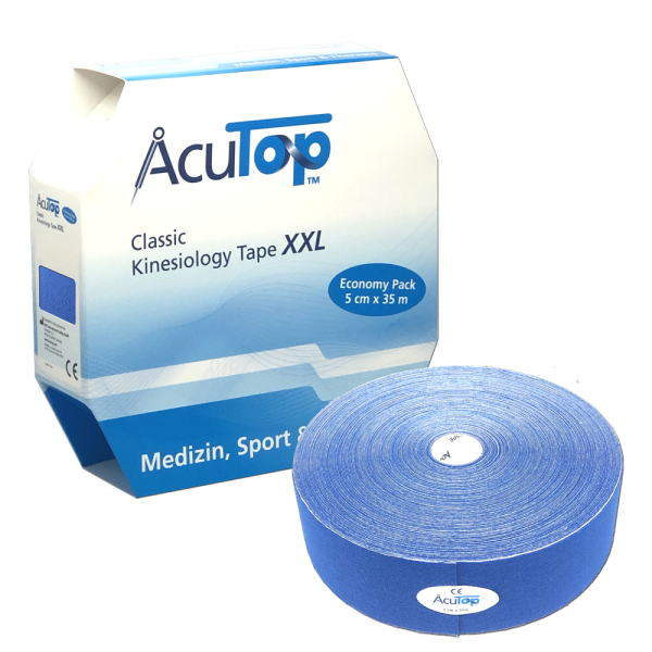 Kinesiology Tape AcuTop Classic XXL 35 m x 5 cm Dunkelblau