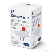 ES-Kompressen - Mullkompressen unsteril - 7,5 cm x 7,5 cm...