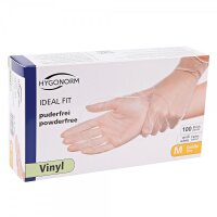 Vinyl-Handschuhe Hygonorm Ideal Fit- puderfrei - Gr. L -...