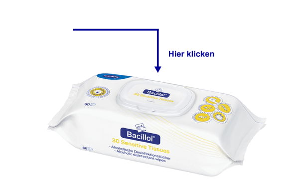 Bacillol 30 Sensitive Tissues - 80 Tücher (Bode) #AUSLAUFARTIKEL# !!