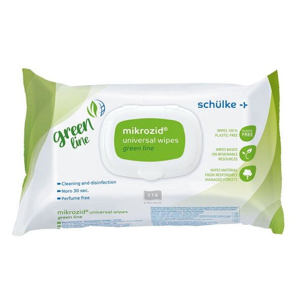 Mikrozid Tissues - Green Line *114 Tücher - (Schülke)