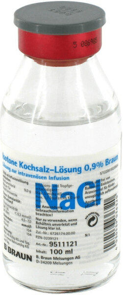 Isotonische Kochsalzlösung *1 x 100 ml* Glasflasche
