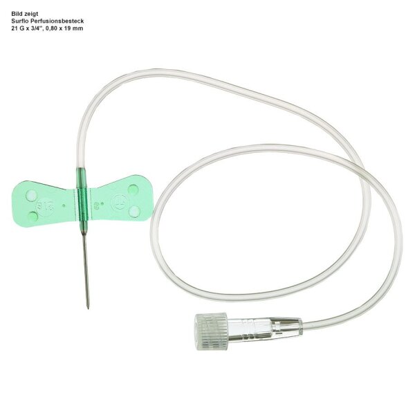 Surflo Perfusionsbestecke  0,8 x 19 mm 21G *grün * 50 Stück
