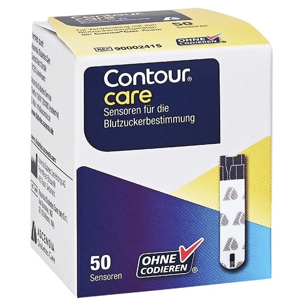 Blutzucker-Teststreifen für Contour Care - VE 50 St.