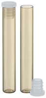 Flachbodengläser - Braunglas - Ø 8 x 47,5mm