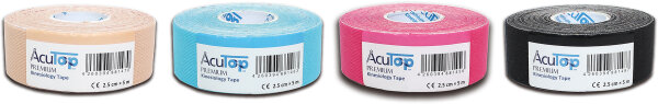 Kinesiology Tape AcuTop Premium 5 m x 2,5 cm* 2 Stück