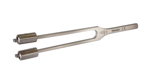 Stimmgabel c 128 mit Dämpfer