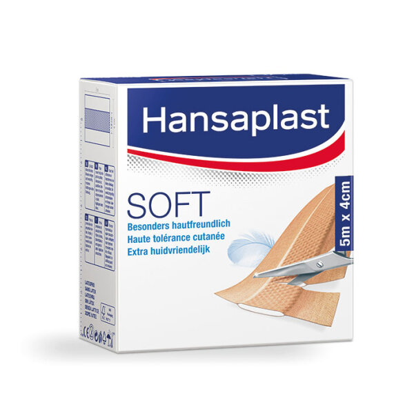 Wundschnellverbände - Hansaplast SOFT - 4 cm x 5 m