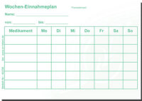 Wochen-Einnahmeplan Er-Leben