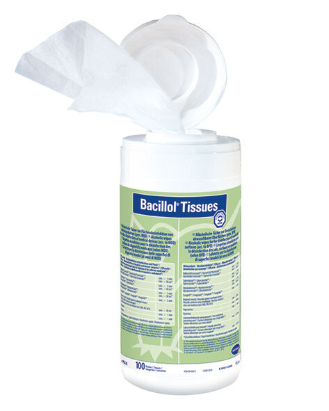Bacillol Tissues - Spenderbox mit 100 Tüchern (Bode)