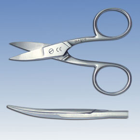 Nagelschere - 10 cm - leicht gebogen
