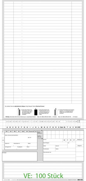 Karteitasche Standard DIN A5 quer 100 Stück #Abverkauf Restbestand#