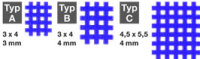 GitterTapes AQ - blau - Typ A - VE: 20 Blatt