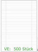 Behandlungsverlauf - Einlegeblatt - 500 Blatt