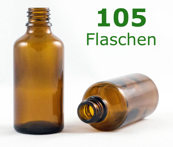 Braunglasflasche 50 ml 105 Flaschen