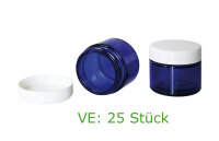BlauglasSalbendosen 25 Stück