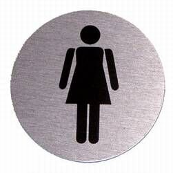 Hinweisschilder - Alu - WC Damen