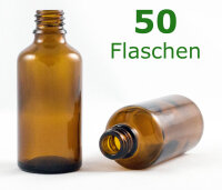 Braunglasflasche 50 ml 50 Flaschen