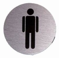 Hinweisschilder - Alu - WC Herren