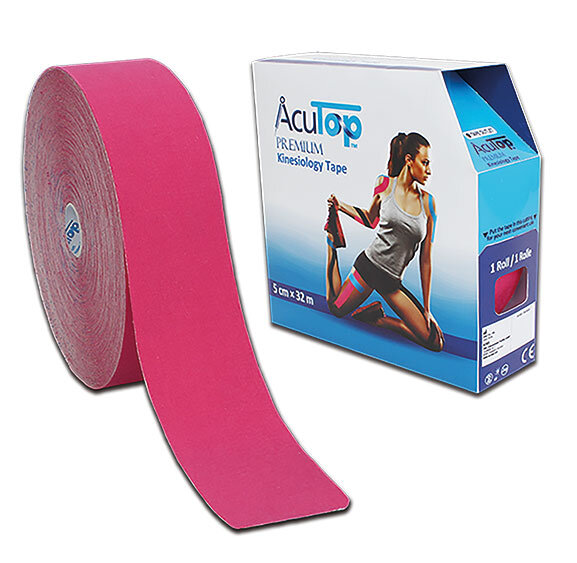 Kinesiology Tape AcuTop Premium 32 m x 5 cm Rot-Pink