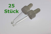 Glaspipette 10 ml - weiß/weiß 25 Pipetten