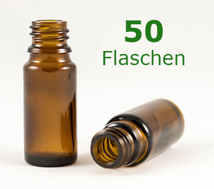 Braunglasflasche 10 ml 50 Flaschen