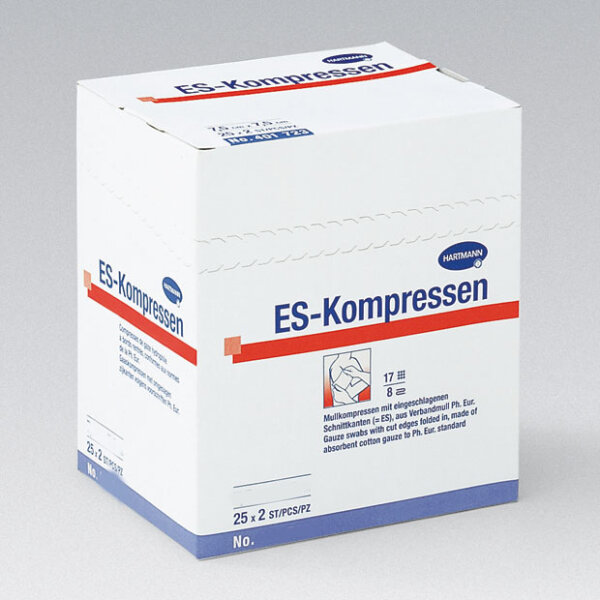 ES-Kompressen - Mullkompressen steril 10 x 10cm 25 x 2 Kompressen