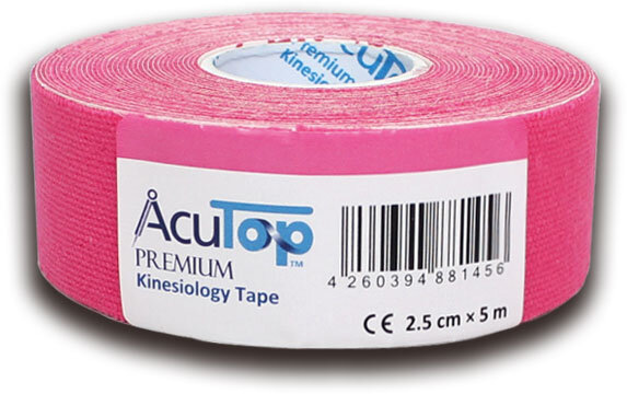 Kinesiology Tape AcuTop Premium 5 m x 2,5 cm Rot-Pink* 2 Stück
